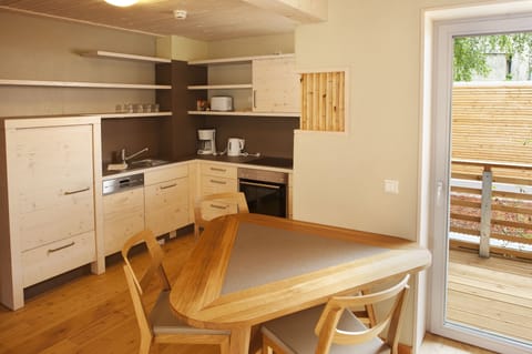 Apartment, 1 Bedroom | Private kitchen | Fridge, stovetop, coffee/tea maker, electric kettle