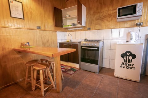 Basic Cabin, Non Smoking | Private kitchen | Full-size fridge, microwave, oven, stovetop