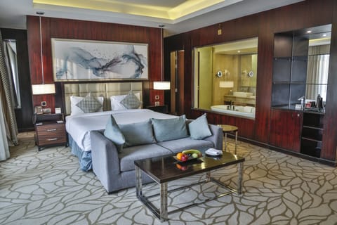 Egyptians and Residents Only - Premium Room (Pool View) King Bed | Minibar, in-room safe, blackout drapes, iron/ironing board