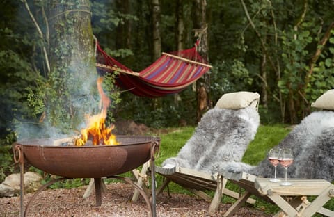 Relax by the fire pit in the evenings