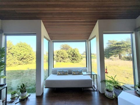 "Every morning and evening, I would curl up in a warm blanket on the captain bed, soaking in the sun and often spotting a family of quails, rabbits, foxes, and deers"