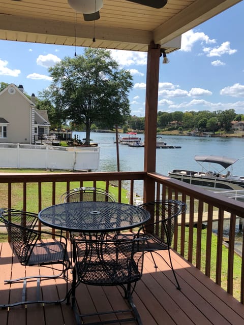 Enjoy sunrise and coffee on the covered front porch. 