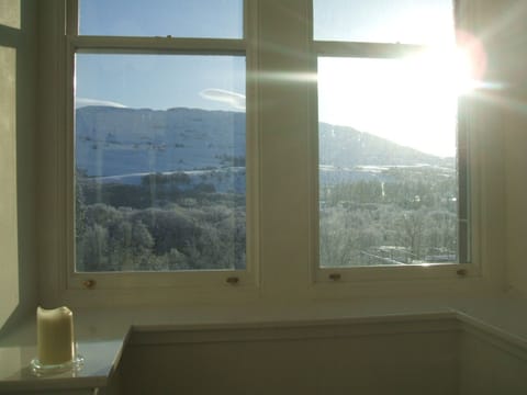 The view from the ensuite bath