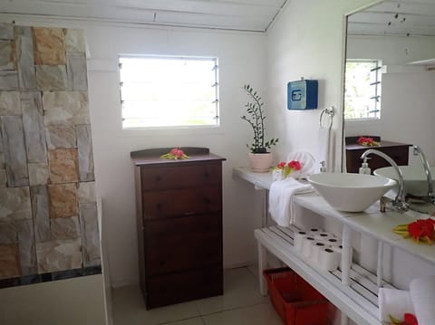 Orchid Studio Suite | Bathroom | Free toiletries, towels, soap, shampoo