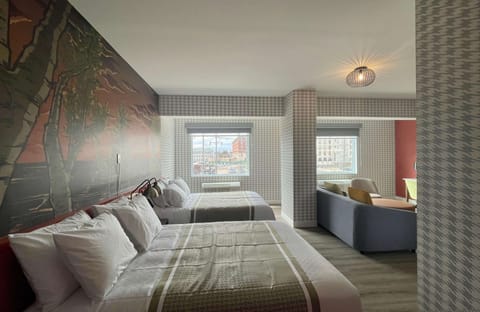 Suite, 2 Queen Beds, Non Smoking (with Sofabed) | In-room safe, individually decorated, individually furnished, desk