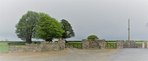 The view of the farm entrance from the cottage