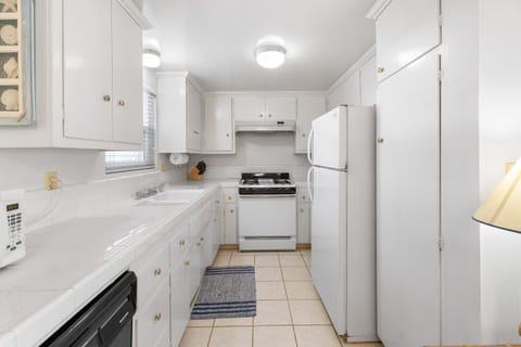 Our kitchen is fully equipped with everything you might need for preparing meals