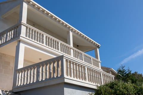 Facade of house facing the sea