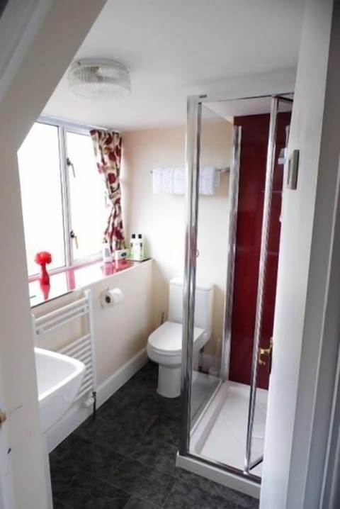 Family Room | Bathroom | Shower, free toiletries, hair dryer, towels