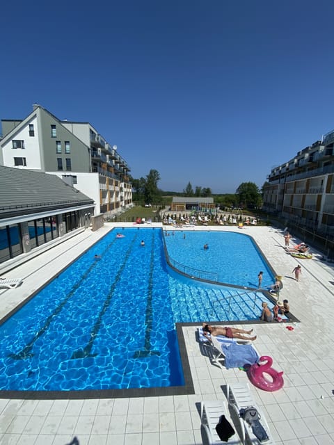 Indoor pool, seasonal outdoor pool, sun loungers