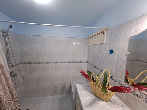 Standard Quadruple Room, Ensuite, City View | Bathroom | Shower, free toiletries, hair dryer, towels