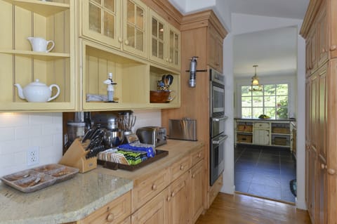 Baking center into laundry room.