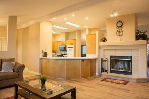 Fireplace in family room