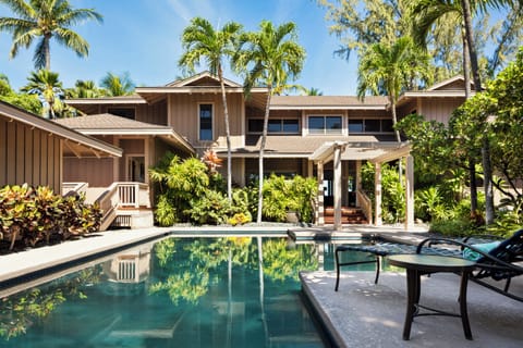 Large private swimming pool in the courtyard of the home