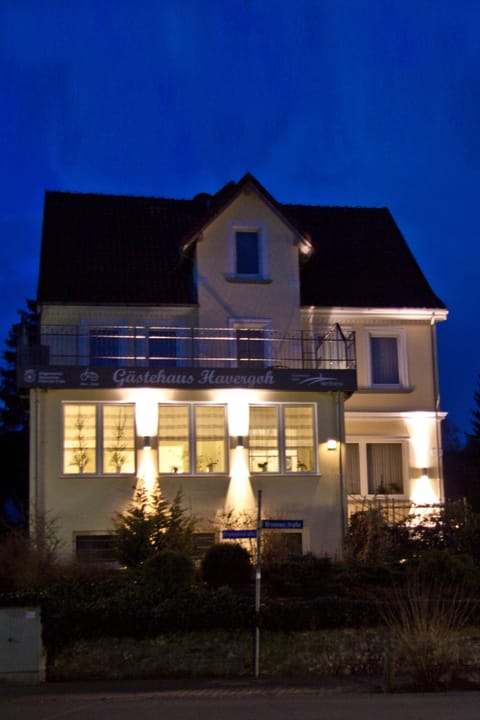 Front of property - evening/night