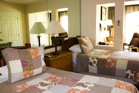 Individually decorated, individually furnished, desk, laptop workspace