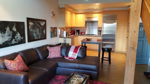 Living Area & Kitchen