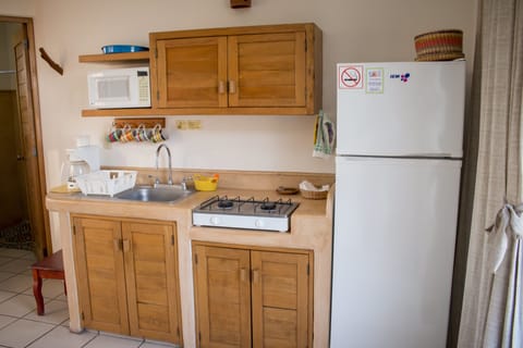 Villa Sol | Private kitchen | Fridge, microwave, stovetop, coffee/tea maker