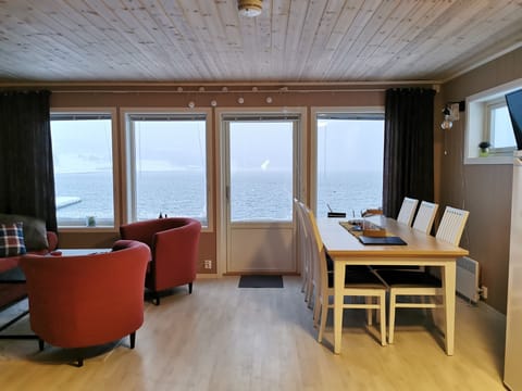 Cabin, Non Smoking | Living area | LED TV, fireplace