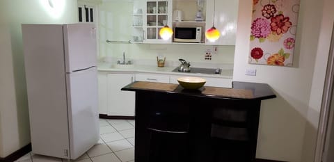 Apartment, 1 King Bed, Non Smoking | Private kitchen | Full-size fridge, microwave, stovetop, coffee/tea maker