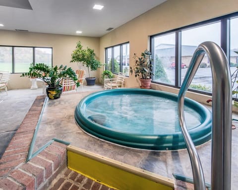 Indoor pool, sun loungers