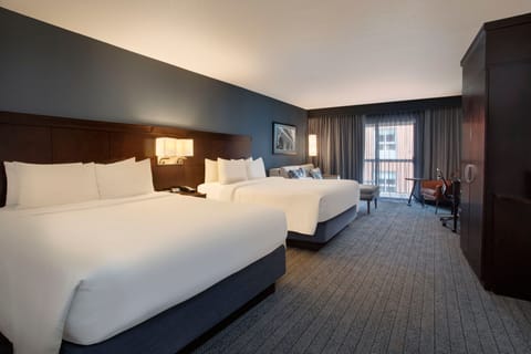 Deluxe Room, Multiple Beds, Balcony | Premium bedding, in-room safe, desk, laptop workspace