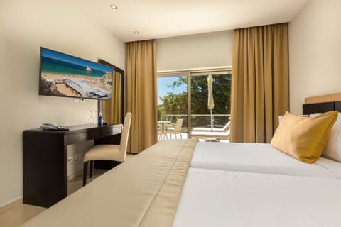 Standard Double Room, Garden View | Minibar, in-room safe, blackout drapes, soundproofing