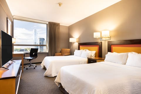 Standard Room, 2 Queen Beds, City View | Premium bedding, pillowtop beds, in-room safe, desk