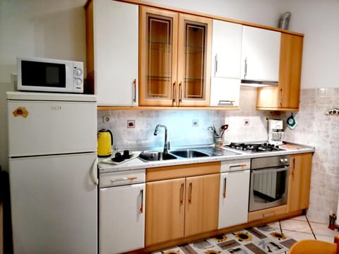 Apartment, 1 Bedroom, Non Smoking, Terrace | Private kitchen | Fridge, coffee/tea maker, electric kettle