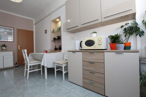 Apartment, 1 Bedroom | Private kitchen | Fridge, electric kettle, toaster, freezer