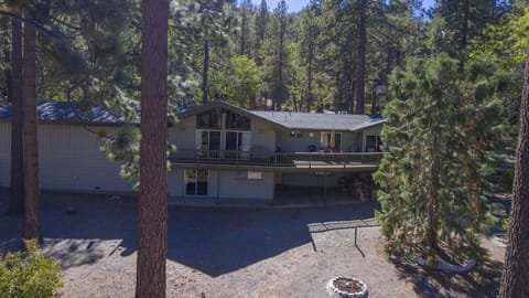 View of Large Deck from yard