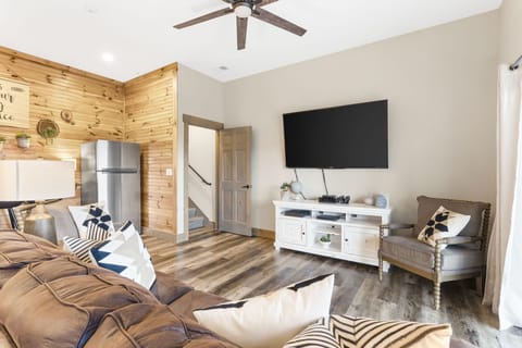 Lower level TV and gaming area