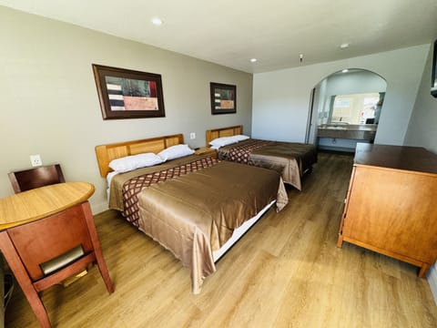 Room, 2 Queen Beds, Non Smoking | Desk, free WiFi, bed sheets