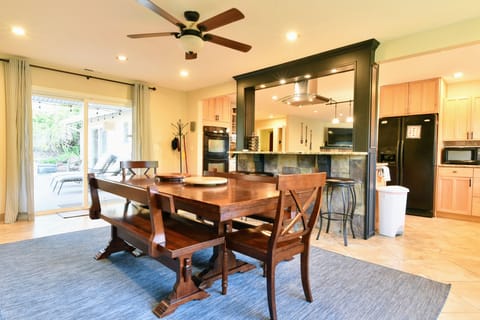 Embrace Togetherness at Our Expansive Dining Table, Idea for Large Groups