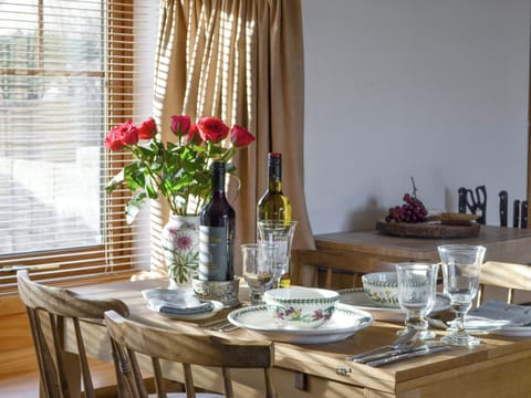Convenient dining area | Shedend, Nether Dallachy, near Spey Bay