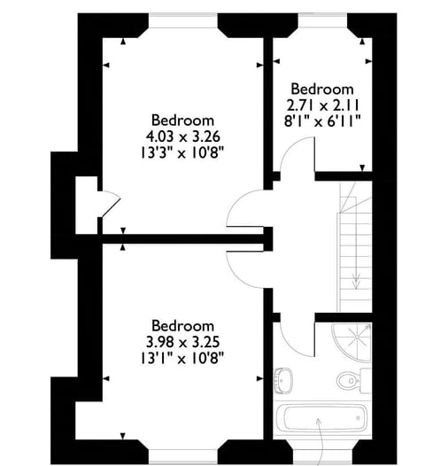 Floor plan of first floor | Beech Hill, Kendal