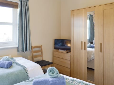 Ample storage within twin bedroom | Signals Court, Scarborough
