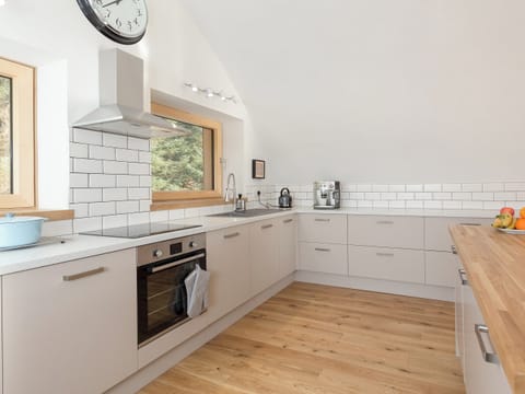 Well-equipped fitted kitchen | Jill Strawbale House - Strawbale Collection, Strontian, near Fort William