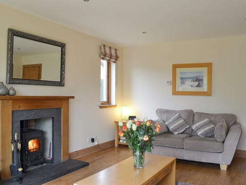 Living room with wood burner | Allt Mor, Aviemore