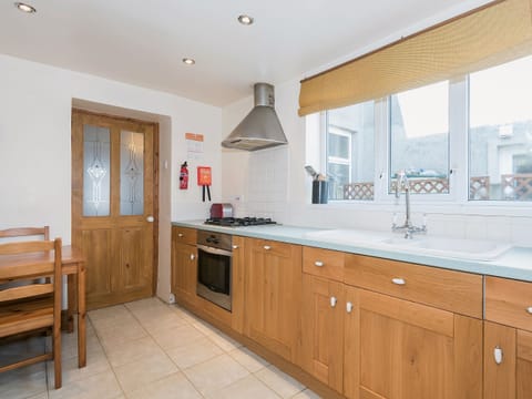 Bright and airy kitchen with modern appliances | Lazy Cottage, Haverigg, near Millom