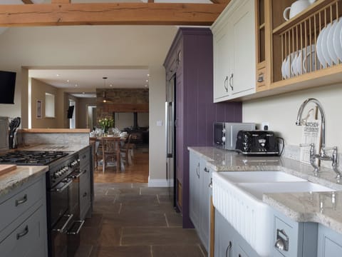 Kitchen area with Belfast sink | Trecift, Llangoedmor, near Cardigan
