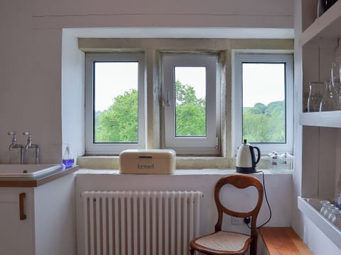 Lovely kitchen with wonderful views | Pear Tree House Annexe, Wooldale, near Holmfirth