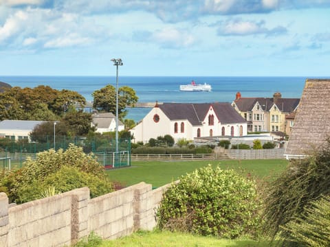 View overlooking Fishguard harbour where the ferries to and from Ireland can been seen | Gorwel Glas, Fishguard, Dyfed