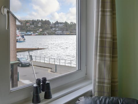 See the bustling Oban harbour from the living room window | Harbour View, Oban