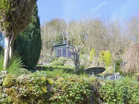 Good-sized terraced garden | Poppy Cottage, Bonsall, near Matlock