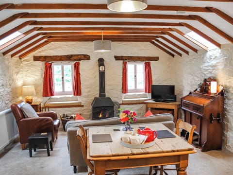Living Room with wood burner | Rhydlanfair Cottage, Near Betws-y-Coed