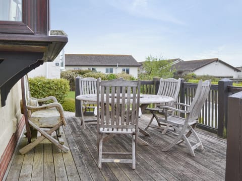 Decked terrace with outdoor furniture | Driftwood, St. Merryn, near Padstow