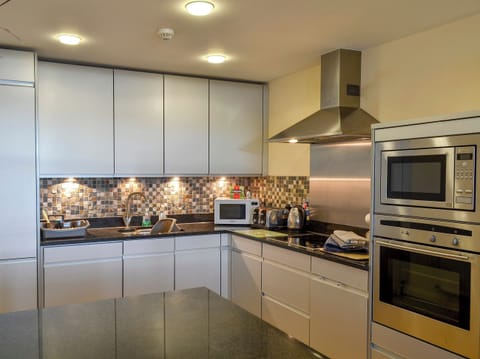 Spacious well-equipped modern kitchen area | The Quay, Red Wharf Bay, Anglesey