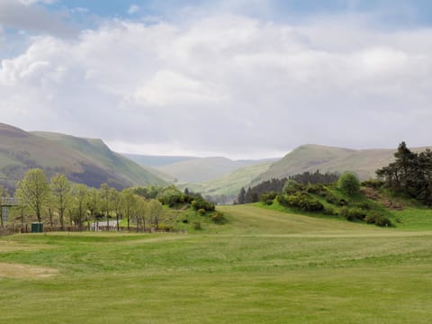 Gleneagles golf course with a view to Glen Devon