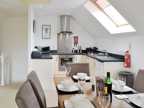 Dining area between kitchen and living area | No 32 - Queens Court, Inchmarlo, near Banchory